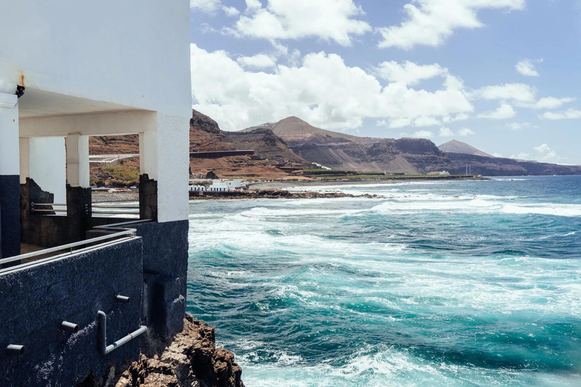 Turquoise water along the Gran Canaria coast