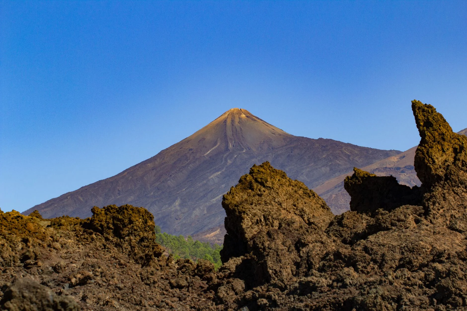 Mount Teide rising over Tenerife's volcanic landscape