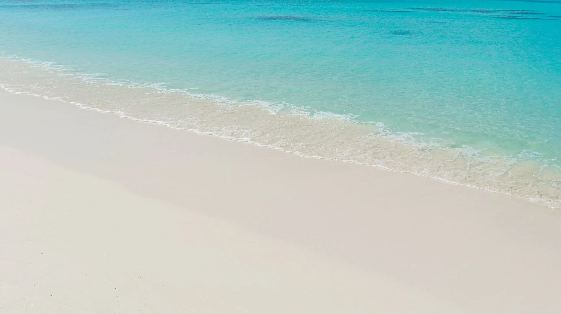 Turquoise water and white sand on Sal, Cape Verde