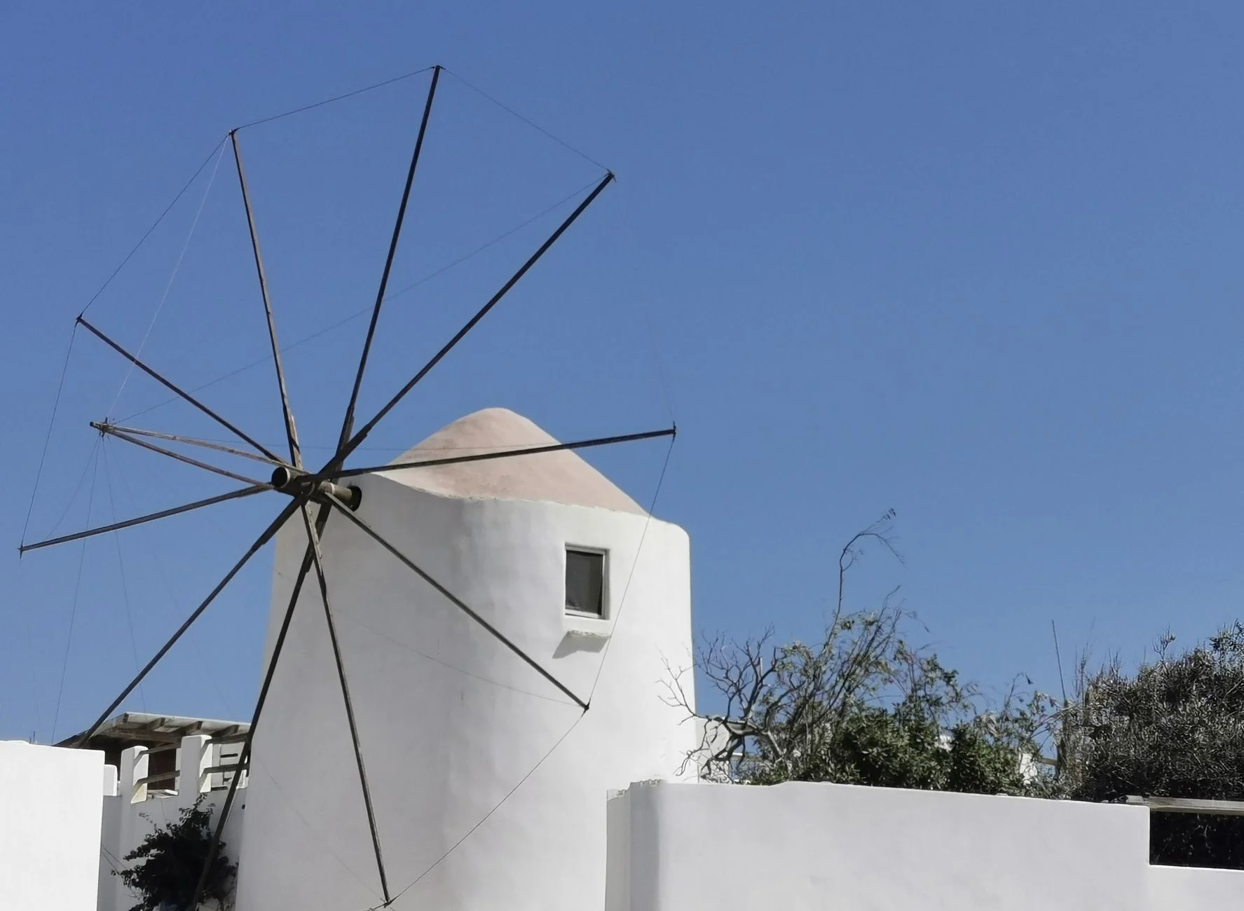 A Cycladic windmill in afternoon light