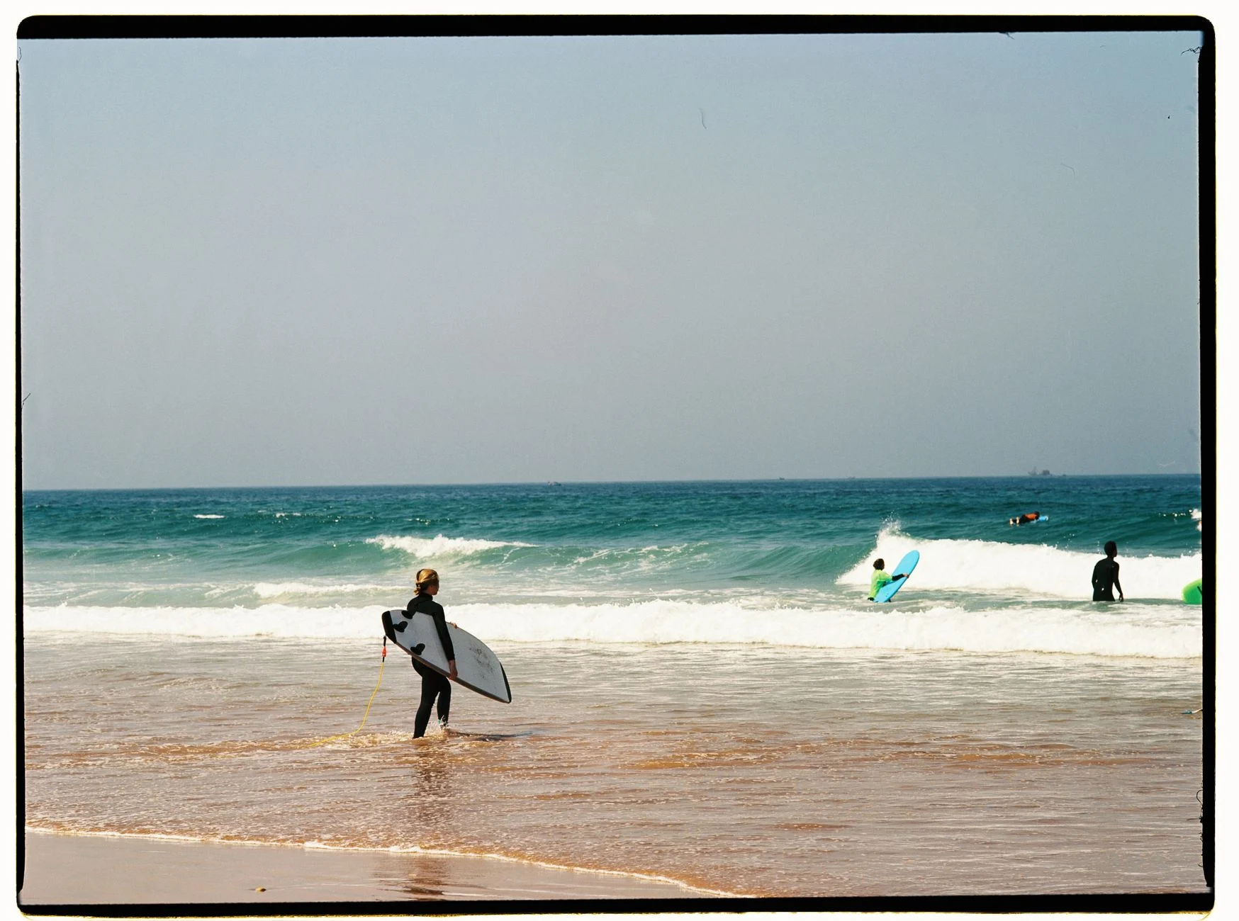 A surfer riding an Atlantic wave off Morocco
